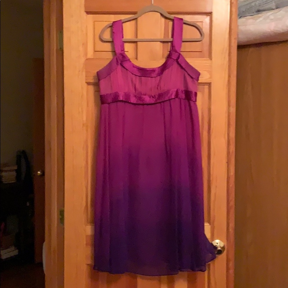 Donna Morgan Fuscia silk dress